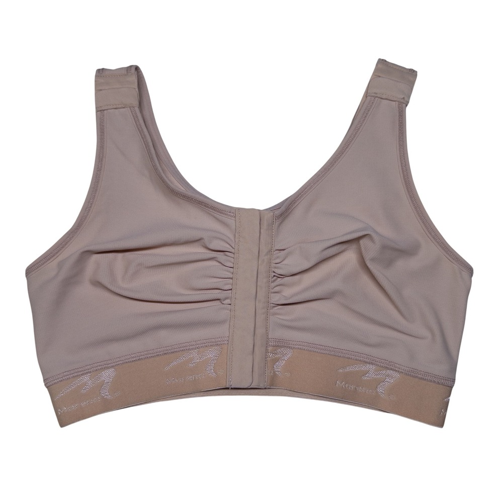 Marena Recovery Compression Bra 34 B/C Beige Post Surgical Support Adjustable